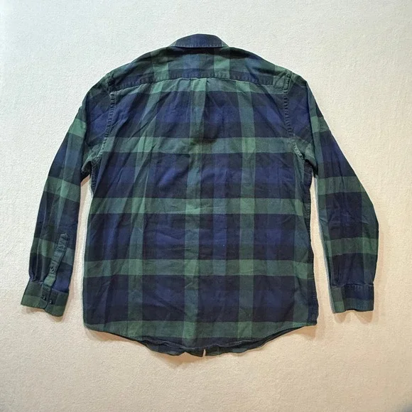 Rare Vintage L.L. Bean Cotton Silk Black‎ Watch Plaid Japan Export Shirt XLT - Picture 13 of 13